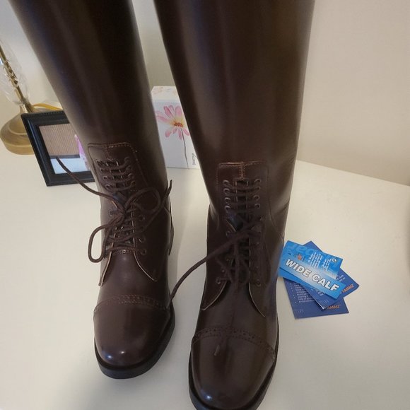 Hipar Leather Dress Riding Boots - Picture 1 of 8